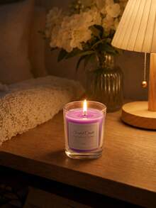 1pc/2pcs Scented Candle, 55g Glass Jar Home Fragrance Candle, Multiple Fragrance Options For Bedroom, Desk, Bathroom, Home Decor And Birthday Gift - A - View 4