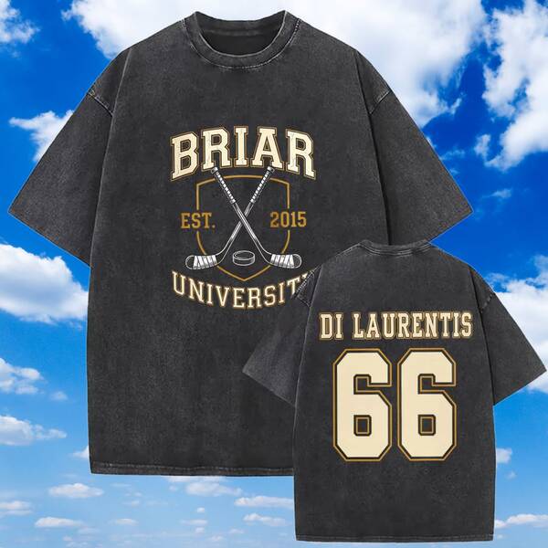 Retro Washed Di Laurentis 66 Off Campus TV Series 2026 T-Shirt Briar University Oversized Harajuku Men Women T Shirts Streetwear