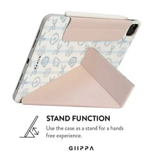 GIIPPA 1pc Light Blue Fine Striped Shell, Starfish, Bow Print Protective Case, Magnetic Detachable Y-Fold Shockproof Cover With Pen Slot, Compatible With IPad Mini 6/7, Air 2/3/4/5/11/13" (M2/M3 2024-2025), 5/6/7/8/9/10/11 Generation, Pro 10.5/11/12.9" (2017-2025), Suitable For Valentine's Day, Back To School, Office, Christmas, Halloween, Thanksgiving, Best Gift For Girlfriend - Multicolor 4 - View 4