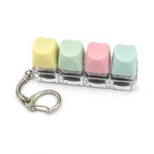 Keyboard Fidget Toy, Cute Clicker Keyboard Fidget For Adults Relieve Stress And Anxiety Decompression Keyboard Fidget Keychain For Adults Colorful Clicker Button Keychain For Work Stress Relief ADHD Autism ASMR - Multicolor - View 11