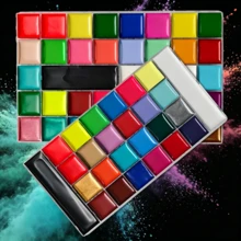 12/20/26/36 Colors Oil-Based Vibrant Painting Pigments, High Saturation, Scratch-Resistant, Suitable For Christmas, Carnival, Halloween, Back To School, Office Use - Multicolor - View 1