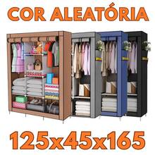 Foldable Wardrobe Closet For Organizing Clothes With Zipper - 125x45x165 隨機 - 查看 1