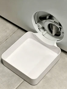 Bak Penampung Air Mesin Cuci dengan Bukaan Berputar, Desain Drainase Universal, Baki Pengumpul Air Ideal, Bak Anti Bocor Portabel untuk Mesin Cuci/Pengering, Baki Tetesan Anti Selip dan Tahan Air dengan Tepi yang Ditinggikan untuk Mencegah Luapan di Ruang Cuci - Berbagai gaya - View 6