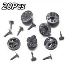 5/10/20pcs Gold Butterfly Pin Backs Clutch Locking Safety Pin Backs, Metal Clutch Pin Backs Replacement For DIY Brooch Badge Jewelry Making Accessories - Multicolor - View 12