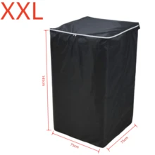 Top-Loading Washing Machine Cover, Durable Oxford Fabric Material, Suitable For Most Top-Loading Washing Machines, Applicable For Indoor And Outdoor Environments, Balcony, Bathroom And Other Places, Outdoor Dedicated Home Appliance Protective Cover - Black - View 7