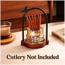 A Vintage-Style Glass Holder For Cutlery-Such As Knives, Forks, And Spoons-Featuring A Convenient Handle; Suitable For Use When Serving Desserts, Cakes, Or Fruit, As Well As For Organizing Tableware And Kitchen Utensils During Home Parties. - Multicolor - View 12