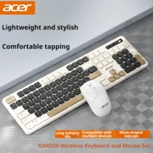 Acer Kombo Keyboard dan Mouse Nirkabel 2.4G: Keyboard Ergonomis dan Tahan Tumpahan Cairan, Mouse Optik Presisi 1600DPI, Paket Perangkat Lunak Kantor Bisnis Universal untuk Desktop dan Laptop - View 7