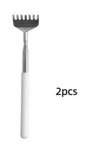 1/2PCS Stainless Steel Extendable Back Scratcher, 5-Section Adjustable Telescopic Itch Scratcher For Elderly Independent Use, Portable Itching Relief Tool For Home Travel Gym Use - View 18