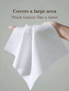 Disposable Face Towels 400/200/100/50pcs, Thickened Large Size Soft Makeup Remover Wipes, Suitable For Sensitive Skin, Dual-Use Non-Woven Soft Facial Towels, Dry And Wet Use - Multicolor - View 3