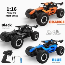 1/16 Scale RC Monster Truck, Max Speed 20km/H, Multi-Terrain Applicable, With LED Lights And Rechargeable Battery, Suitable For Children 3 Years And Above As Christmas Gift, Birthday Gift - Multicolor - View 5