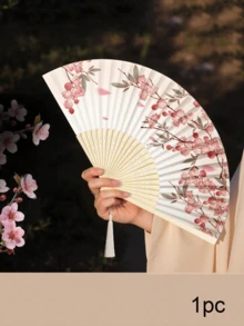 1/3/5件装复古手工竹制流苏折扇 - 女士优雅礼物、婚礼回礼、传统中式服饰配饰 - 多色 - 查看 15