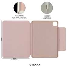 GIIPPA 1件粉色與白色條紋Y折磁吸平板保護殼，PU皮革外層搭配硬質壓克力防彎背板，無筆槽，多角度支撐，自動休眠/喚醒，適合辦公與日常使用，兼容iPad Mini 6/7、Air 2/3/4/5/11/13" (M2/M3 2024-2025)、5/6/7/8/9/10/11代、Pro 10.5/11/12.9" (2017-2025)，Summer Obal Na，11 A16保護殼，保護套 - 多色16 - 查看 6