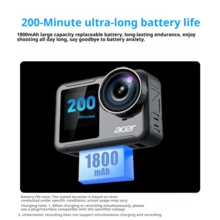 Acer A9 Flagship Imaging Sports Camera 4K HD Stabilization Vlog Outdoor Motorcycle Riding Camera Running Recorder A9 Standard Edition [32G High-Speed Memory Card - View 7