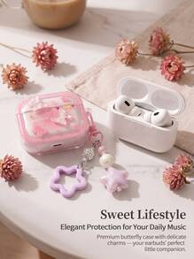 REMAX True Wireless Bluetooth Earbuds Bluetooth 5.3 With Cute Pink 3D Butterfly Protective Case | Type-C Fast Charging | Gaming Mode 0.038s Ultra-Low Latency | Comfortable In-Ear Fit, Touch Control, Multi-Device Compatibility - View 10