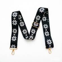 Contrast Color Argyle Pattern Shoulder Strap, Compatible With Multiple One Shoulder Or Crossbody Bag Styles, Adjustable Length, Ideal Choice For Replacing Original Strap Or Personalized Customization - Black - View 5