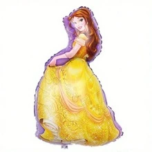 New Cartoon Princess Theme Birthday Party Decoration Set, Large Princess Character Foil Balloons, Soft Color Latex Balloons And Princess Backdrop, Suitable For Birthday Party Supplies - As Shown In the Figure - View 8
