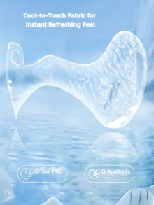 1 buah Masker Wajah Wanita Bahan Sutra Es dengan Pengait Telinga Motif Kupu-kupu, Memberikan Sensasi Sejuk dan Perlindungan Matahari untuk Pipi dan Mata, Bernapas, Cocok untuk Lari, Bersepeda, dan Olahraga Luar Ruangan - Facekini Kupu-kupu - View 5