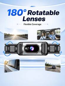 4-Channel 360° Dash Cam, Front/Rear/Left/Right View, 3.16" Screen, Built-In Night Vision, Sensitive Motion Detection Recording, Parking Monitoring, Reverse Assist,  - Dash Cam - View 9