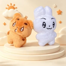 DELUSTA Cute Idol Plush Keychain , AEHYUN Soft Stuffed Doll Bag Charm Pendant, Kawaii Backpack Decoration Accessory, Holiday Birthday Gift For Teens & Besties - Multicolor - View 5