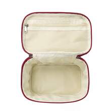 1pc Fashionable Color-Block Striped Handheld Makeup Bag, Large Capacity Portable Toiletry Bag, Travel Cosmetic Storage Box, Business Trip Skincare Organizer, Daily Home Vanity Or Bathroom Storage, Vacation Storage Aesthetic Ceiling, Can Store Cosmetics, Skincare, Hair Accessories And Other Women's Items, Perfect Holiday Or Birthday Gift For Female Friends - Multicolor - View 5
