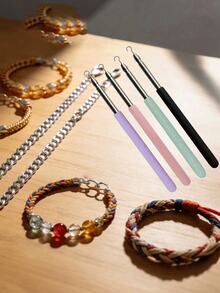 Fashion Stainless Steel Quick Wear Jewelry Bracelet Wear Bracelet And Necklace Hook Tool - Wrist Fixing Accessory, Easy To Wear And Remove Jewelry Labor-Saving Tool Small Helper Rod - Multicolor - View 1