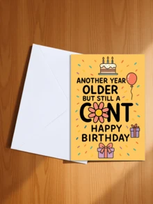 1pc Funny & Humorous Birthday Card With Lively Jokes, Suitable For Adult Birthday Party, Guaranteed To Make You Laugh - 16*11cm - View 14