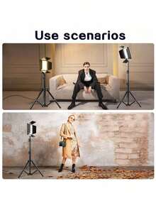 UEGOGO 10-Inch Professional LED Fill Light Kit With Adjustable Metal Tripod, Square Fill Light, USB Powered, 3 Lighting Modes, Suitable For Photography, Live Streaming, Video Recording, Video Calls And Studio Shooting - Black-1 - View 3
