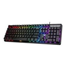 AULA S3005 Mechanical Feel Keyboard, 104-Key Layout, RGB Backlit, USB Wired, Single Keyboard For Mouse, PC, Laptop, Office, Mac - View 1