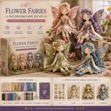 DIY Fairy Doll Making Kit, Handmade Patchwork Fairy Craft Set, Cute Fabric Doll Sewing Kit, Suitable For Beginners, Creative Home Decor Gift - One Size Fits All - View 1