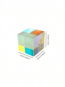 Kubus Birefringent X-Cube Kaca Optik: Prisma Pemisah Kombinasi RGB, Hadiah Edukasi, Eksperimen Fisika di Kelas, Cocok untuk Usia 14 Tahun ke Atas - MultiWarna - View 12