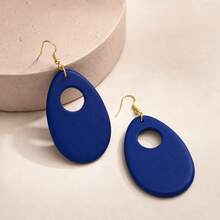 3 Pairs/Sets, Wooden Geometric Shape Women's Earrings, Vintage Style, Mother's Day Gift - Geometry - View 7