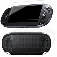 1Pack Screen Protector For PS PSV 1000 Front Tempered Glass +Back Clear Full Protective Film For PSV 2000 Handheld Bubble Free Easy Install Scratch Resistant Full Coverage Protective Film For Retro Gaming Handheld - View 1