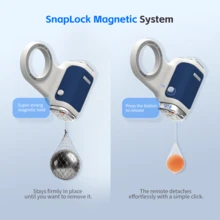 COMITOK MOCA MagSafe Phone Camera Handle For IPhone 17, Detachable Multifunctional Remote Control, Wireless Camera Control, Ergonomic Design Stand, Adjustable Zoom/Exposure, Lightweight Keychain Design, Suitable For Travel Vlog And Live Streaming - View 6
