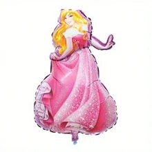 New Cartoon Princess Theme Birthday Party Decoration Set, Large Princess Character Foil Balloons, Soft Color Latex Balloons And Princess Backdrop, Suitable For Birthday Party Supplies - As Shown In the Figure - View 7
