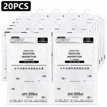 Bộ 1-40 túi treo hút ẩm 500ml không mùi, túi hút ẩm tủ quần áo dạng nhìn thấy nước thu gom cho tủ đồ và phòng tắm - Nhiều màu - Xem 12