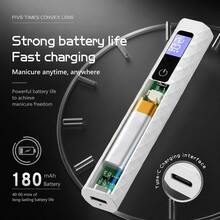 GANLAIX Lampu Pengering Kuku Portabel Isi Ulang, Timer Ganda 30s/60s, Kontrol Sentuh dengan Layar LCD, Lampu Kuku Gel UV/LED Genggam Ringkas, Pengisian Daya Tipe-C, Hadiah untuk Wanita, Hadiah Natal - MultiWarna - View 7