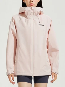 CAMEL CROWN Jaket Outdoor Wanita Lapisan Tunggal Hard Shell, Nyaman, Tahan Air, Ringan, Cocok untuk Hiking dan Pendakian Gunung di Musim Semi - Bubuk kembang api - View 1