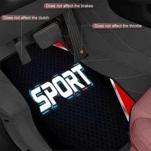 4PCS SPROT Cool Car Floor Mats, Suitable For Sedan, Truck, SUV, Ideal Gift Choice. These Floor Mats Are Durable And Ideal Car Floor Mats, Car Interior Accessories - Multicolor - View 8