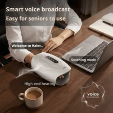 Haier Wireless Hand Massager - 3 Adjustable Modes . Type-C Fast Charging . Large Capacity Long Battery Life . 10-Minute Smart Timer . Lightweight And Portable - White - View 2