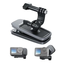 TELESIN 磁吸背包夾，適用 GoPro Hero、 Action 360 度旋轉肩帶磁吸支架，適用 Insta360 Ace Pro 2、X5、X4、X3、 Nano Action 6、5 Pro、4、3 Pocket 3 - 查看 2