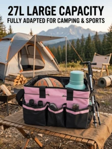 Large Capacity Outdoor Storage Bag, Camping Organizer Bag, Cleaning Tool Storage Bag, Multi-Function Storage Bag, Crossbody Handheld Portable Cleaning Tool Waist Bag, Outdoor Miscellaneous Storage Bag - Multicolor - View 4