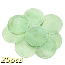 10/20pcs 50mm Colorful Flat Round Shell Coin Pendant Beads With 2 Holes, Suitable For Jewelry Making, Fashion Wind Chimes, Wreath DIY Handmade Home Decor - Shell Discs - View 28