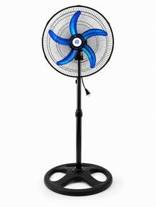Ventilador Metálico 3 En 1 Con 5 Aspas 50 Cm Mod. Tn001 45.72 Cm 60 Negro Cromo Metal 5 - Negro - Ver 5