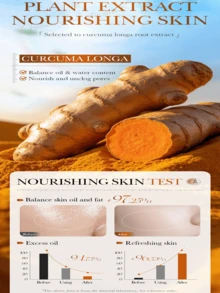 Turmeric Salicylic Acid Hydrating Facial Toner Pads, Deep Moisturizing Gentle Exfoliating Cleansing Pads, Soothing Pore Clarifying Portable Travel-Friendly Daily Skincare For All Skin Types - Turmeric - View 4