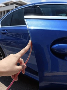 Protector de goma transparente - Tira adhesiva para el borde de la puerta del automóvil - Multicolor - Ver 9