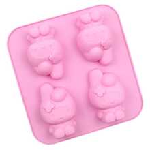 Panini Cute Cartoon Alien Animal Silicone Molds, 4 Different Tray Set, Flexible And Reusable DIY Craft Molding Tools, Suitable For Resin, Wax, Plaster, Making Mini Desktop Decor Ornaments - One Size Fits All - View 6