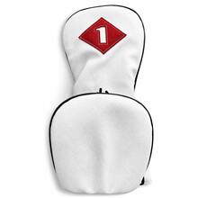 New Number Design Driver Covers Fairway Wood Headcover Hybrid Cover PU Leather Headcover Golf Head Cover - D - View 3