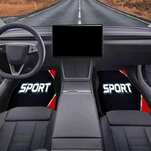 4PCS SPROT Cool Car Floor Mats, Suitable For Sedan, Truck, SUV, Ideal Gift Choice. These Floor Mats Are Durable And Ideal Car Floor Mats, Car Interior Accessories - Multicolor - View 4
