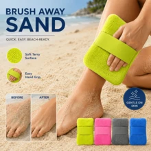 4 Warna Spons Penghilang Pasir Pantai Portabel Berbahan Lembut dengan Pegangan, Spons Penghilang Pasir Cepat, Aksesori Penghilang Pasir untuk Pantai, Berkemah, dan Perjalanan Luar Ruangan di Musim Panas - MultiWarna - View 6