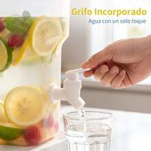 2.8L Beverage Dispenser With Key, High Temperature Resistant, Cold Drink Bucket, Juice Dispenser, Pitcher For Restaurant, Large Storage Containers - 查看 6